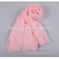 Новый новый дизайн Plain Pink Light Color Wool Scarf, Wool Scarves Wholesale